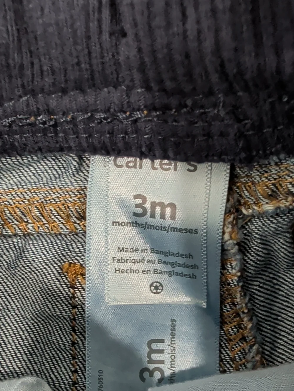 0 - 3M Gender Neutral Girl Boy 3 Piece Set Baby Gap Sweatshirt Pants Jeans Baby